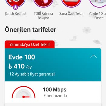 Vodafone Ev İnterneti Özel Teklifi