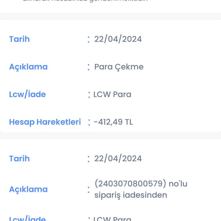 LC Waikiki Paramı İade Etmiyorlar
