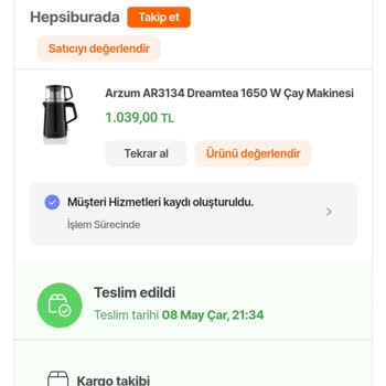hepsiJET Hepsiburada Kargom Teslim Edilmemesine Rağmen Teslim Edildi Denilmesi