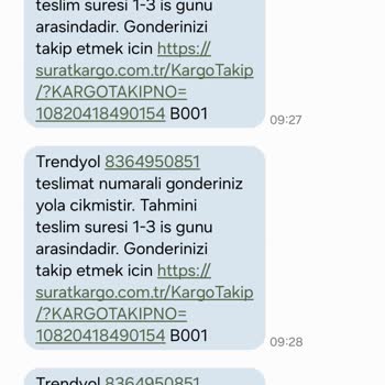 Sürat Kargo'nun Bulunduğum İlçeye Dagıtım Yapmaması!