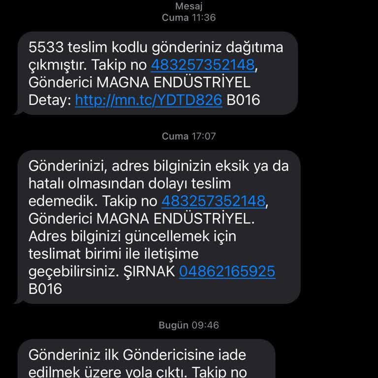 MNG Kargo Şırnak'ta Kargo Şubesinin İletişim Ve İade Sorunları
