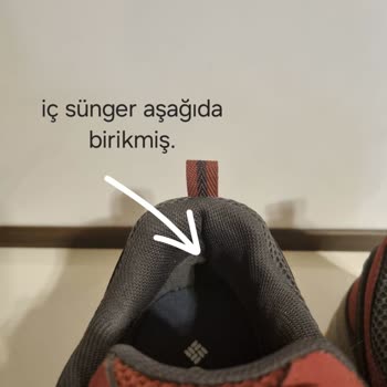 Yeni Alınan Columbia Markalı Ayakkabıda Taban Çökme Şikayeti