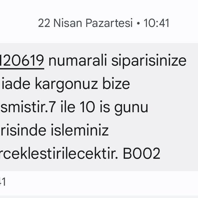 Sefamerve Mobil Uygulama Üzerinden İade Süreciyle İlgili Sorun