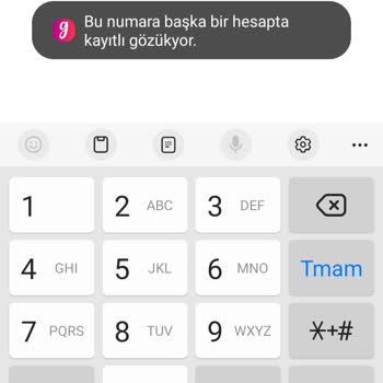 Gardrops Uygulamasında Telefon Numarası Bir Hesapta Kayıtlı Hatası