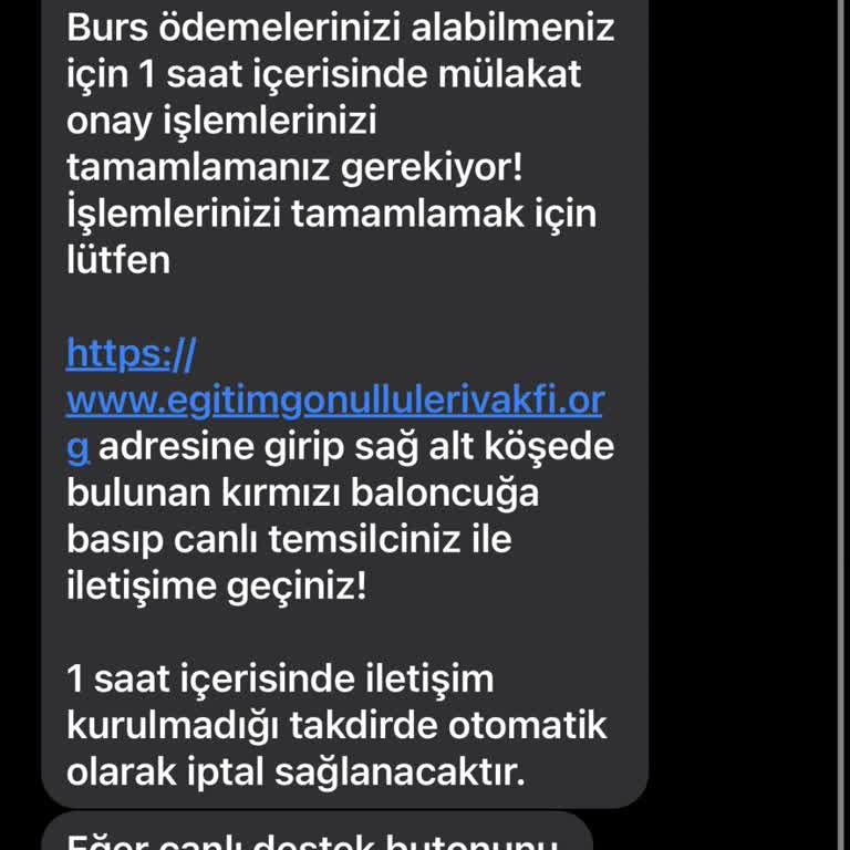 TEGV Eğitim Gönüllüleri adı kullanılarak yapılan Burs Yanıltmacası