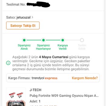 Trendyol Expres Kargomu Getirmiyor