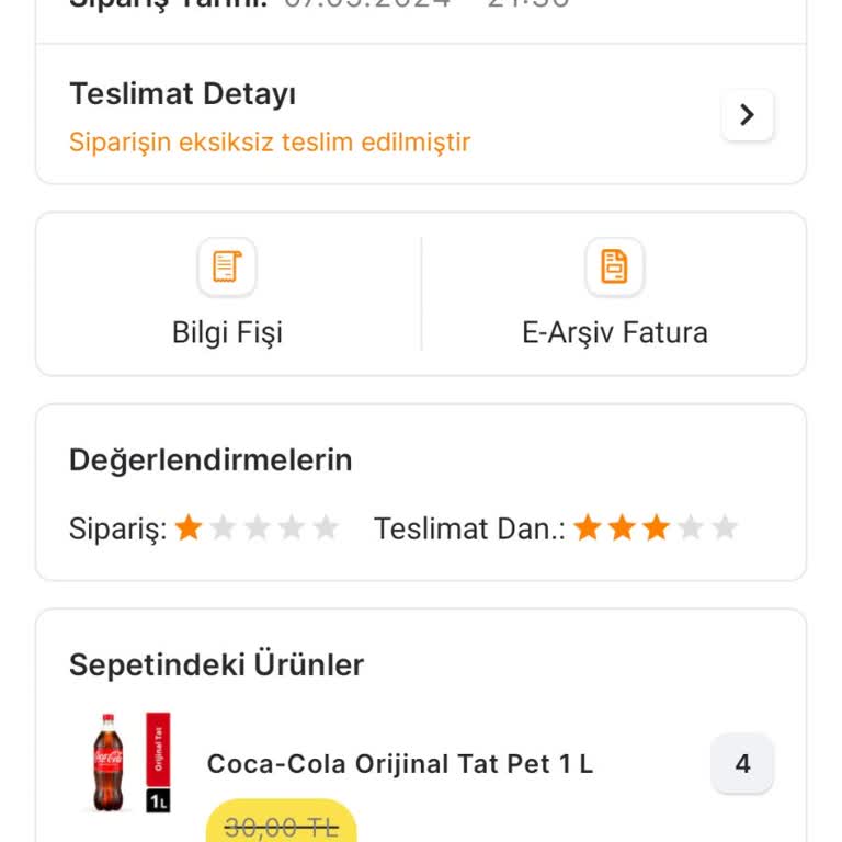 Migros Eksik Ürün Mağduriyeti