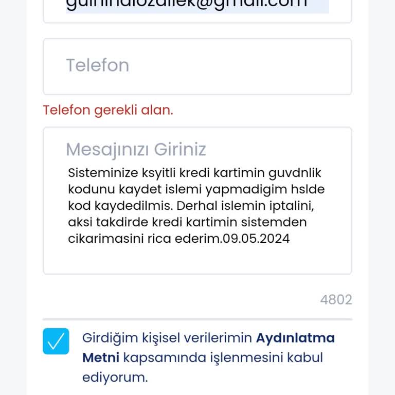 Paytr Zorunlu Üyelik, Güvenlik Kodu İhlali