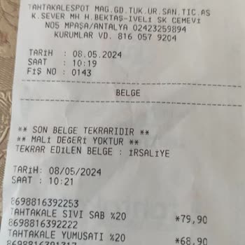 Tahtakale Spot Ürün Fiyat Farkı