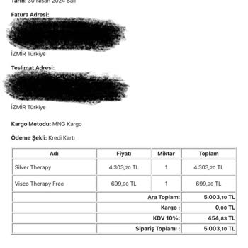 Yataş'tan Aldığım Ürünler Tarafıma Gelmiyor