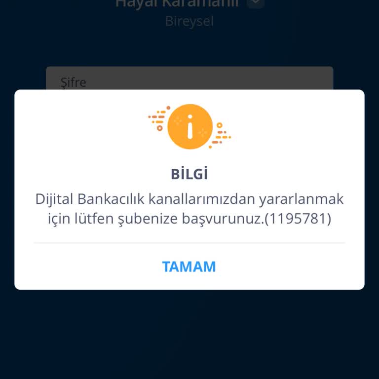 İş Bankası 1195781 Hata Kodu