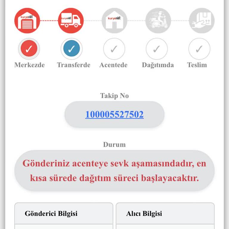 Kuryenet Dağıtıma Çıkmayan Kargo