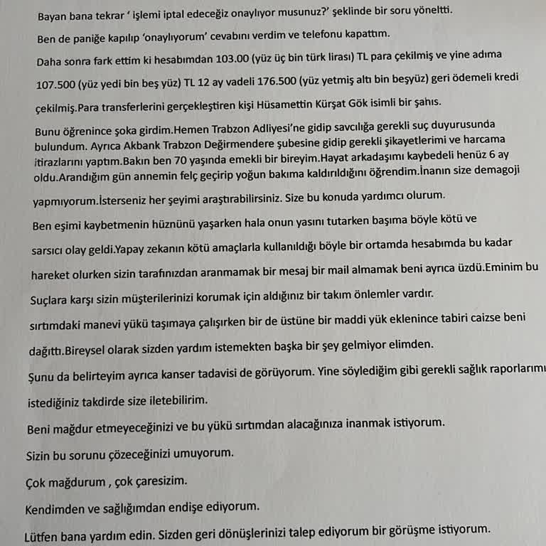 Akbank Güvenlik Zaafiyeti Sebebiyle Yaşadığım Talihsiz Olaylar