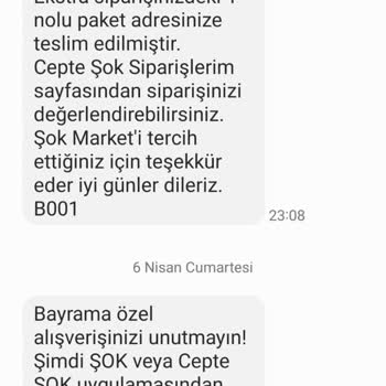Şok Market'te Gece Yarısı Teslimat Hayal Kırıklığı Ve İade Sorunu