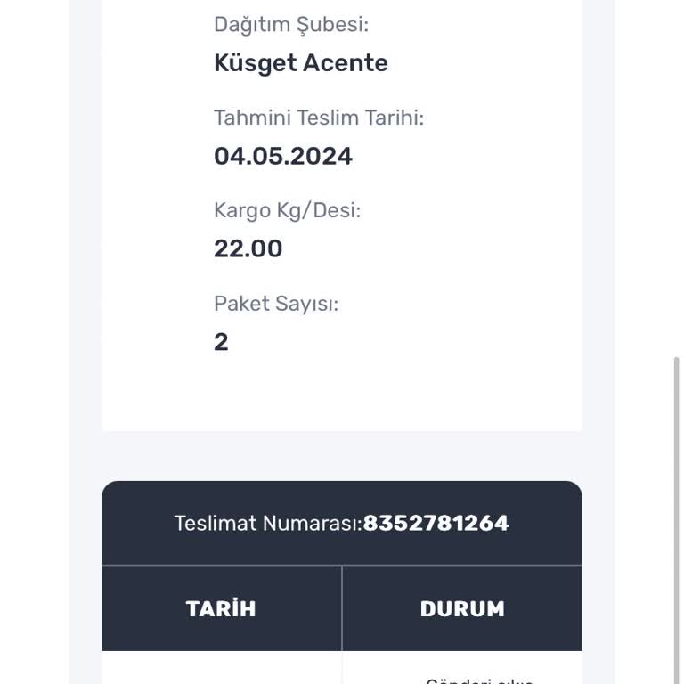 Trendyol'dan Aldığım Ürün Sürat Kargo'yla Günlerdir Kargoda Görünüyor