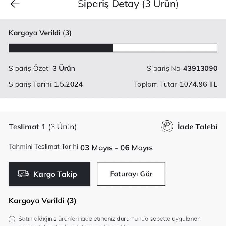 DeFacto Teslimat Süresinin Gecikmesi