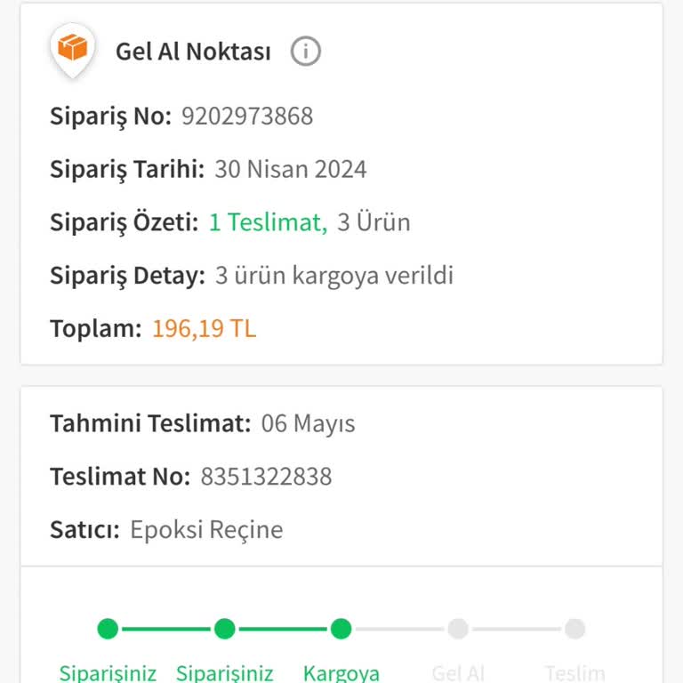 Trendyol Gelmeyen Sipariş - Takılan Kargo