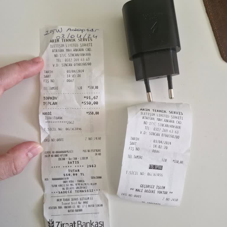 Samsung Arım Teknik Servis İade Alınmayan Adaptör