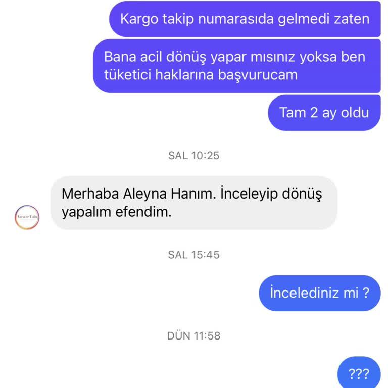 Azra Takı Ürünleri Vermediği Gibi Mesajlara Da Cevap Vermiyor