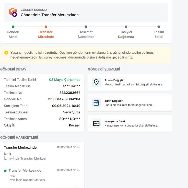 Trendyol Express Kargo Gecikmesi Uzun Süre Bekletmek