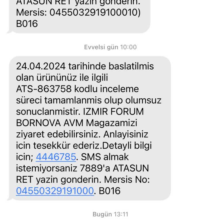 Atasun Markasının Üretici Kusuru Olan Durumu Kullanıcı Kusuru Sayması