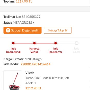 Trendyol Arızalı Gelen Ürünün Değişim Ya Da Ücret İade Süresi 1 Ay
