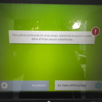 Garanti BBVA ATM Sıkıntısı Ve Paramı Geri Ödememeleri