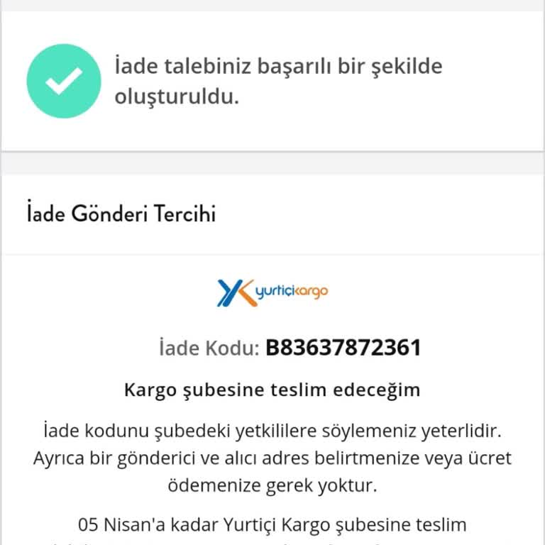 Beymen İade Kabul Etmiyor