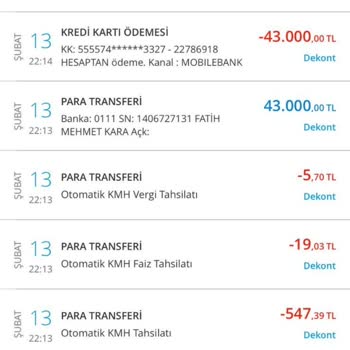Denizbank Bilgi Vermeden Kart Aidat Ve Sigorta Parası Kesmesi