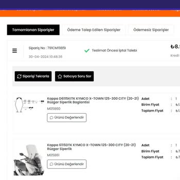 Vipmoto.net Almadığım Ürünün Parasını Göndermiyor!