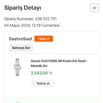 Guess Saat Kendiliğinden Koptu