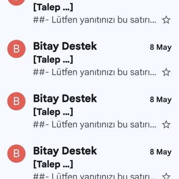 Bitay Müşteri Temsilcisi Dönüş Yapmıyor