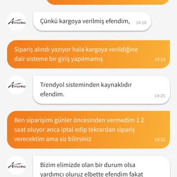 Armonika İptal İşlemi Alınmadı