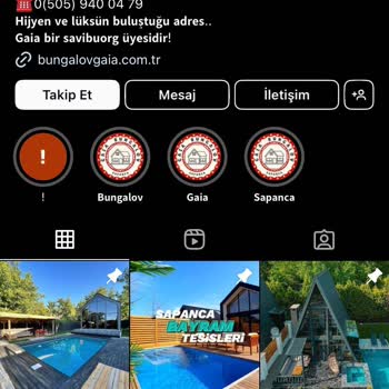 Gaia Bungalov Rezervasyon Yaptırdım