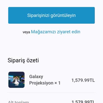 Galaxybloom Projeksiyon Cihazı Aldım Hiçbir Dönüş Yok.