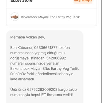 Hepsiburada Hatalı İade Ve Teslimat