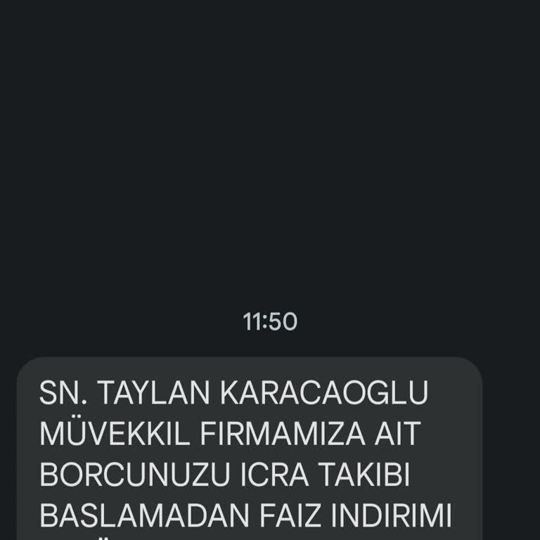 Metka Hukuk (SMS) Yanıltıcı İcra Dosyası Mesajıyla Karşı Karşıyayım!