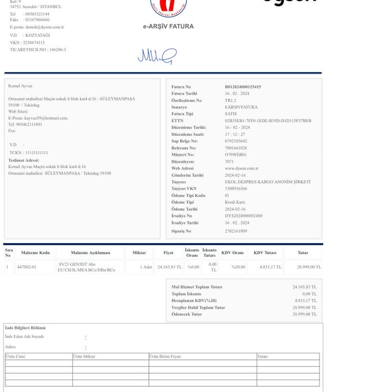 Dyson Halı Süpürme Başlığının Bozulması