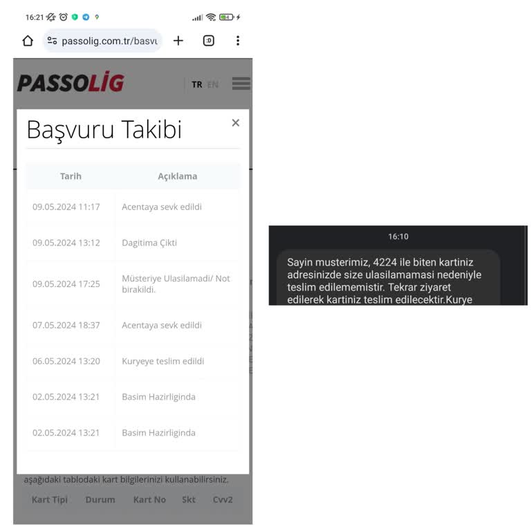 Passolig Kartın Teslim Edilmemesi!