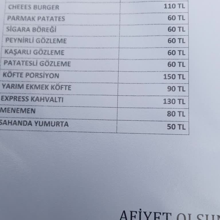 Atakum Belediyesi Türkiş Şehit Astsubay Ömer Halisdemir Parkı Kafeteryası Zam