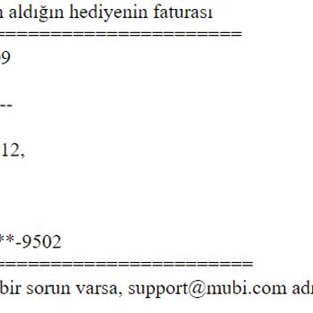 Mubi Türkiye Mubi Üyelik İptali