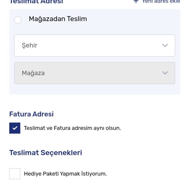 Fenerium Siparişim Hata Veriyor