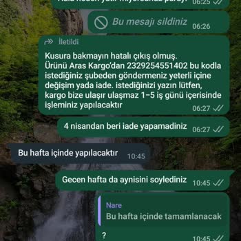 Nare Giyim Yanlış Ürün Hayal Kırıklığı Ve İade Sorunu