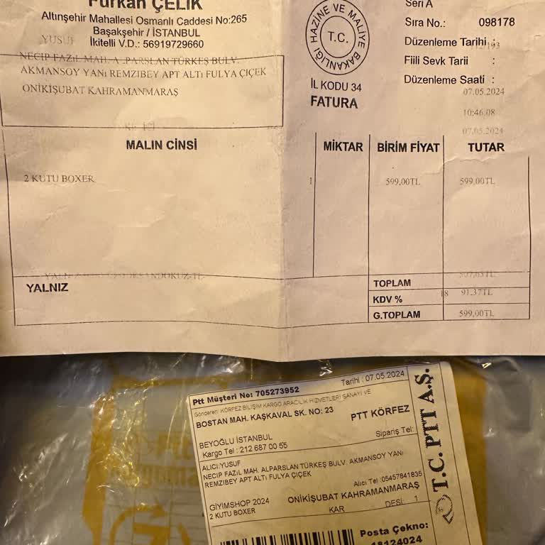 Furkan İletişim Hatalı Ürün Teslimatı Ve Mağduriyetim