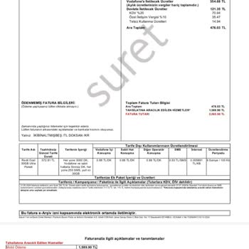 Vodafone Haksız Mobil Ödeme