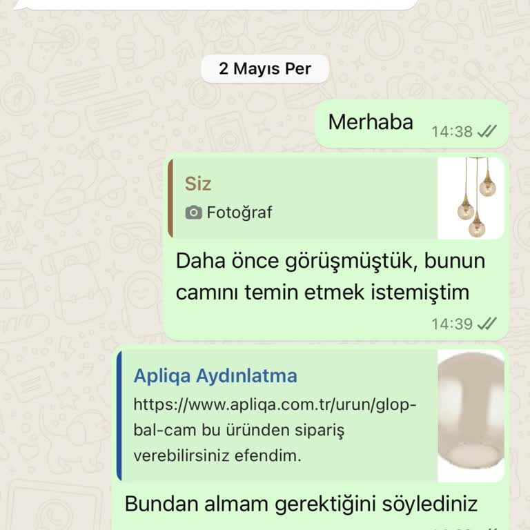 Apliqa Avize Avizem İçin Doğru Camı Alamıyorum!