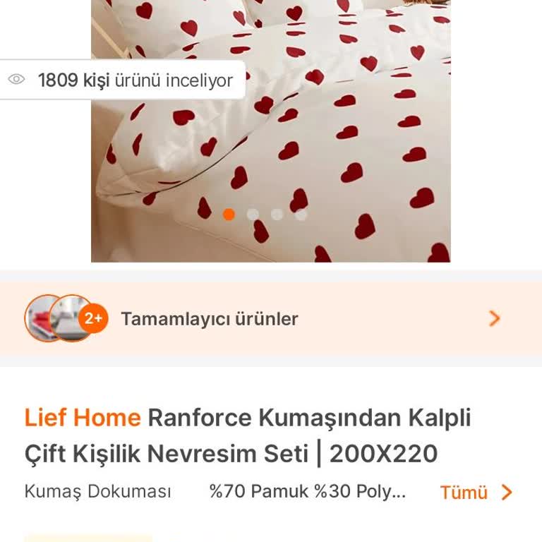 Hepsiburada Stokta Olmasına Rağmen Sipariş Verilemeyen Nevresim Takımı