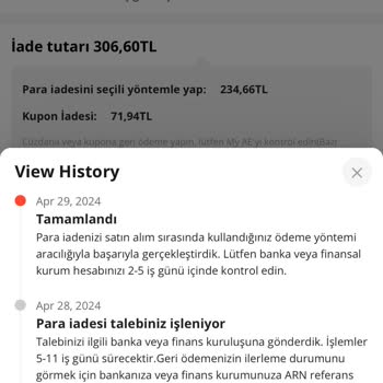 Aliexpress Para İadesi Yapmadı