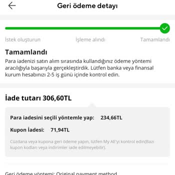 Aliexpress Para İadesi Yapmadı