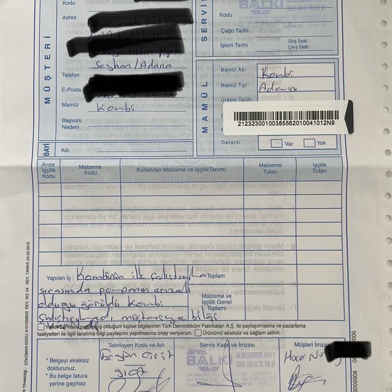 Epa İnternet Mağazacılığı Arızalı Kombi Gönderildi